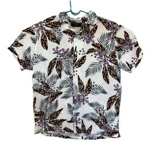 Men's L Multicolor Hawaiian Shirt No Boundaries, Luau‎ Ready, Vacation, Fun